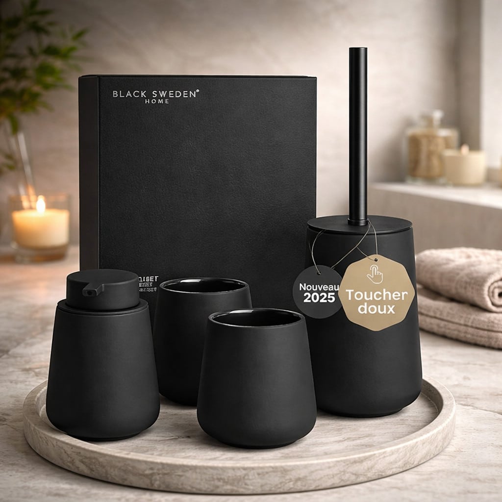 Accessoire Noir Mat – Céramique Haut de Gamme