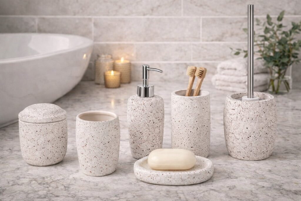 Ensemble d’accessoires de salle de bain 6 pièces