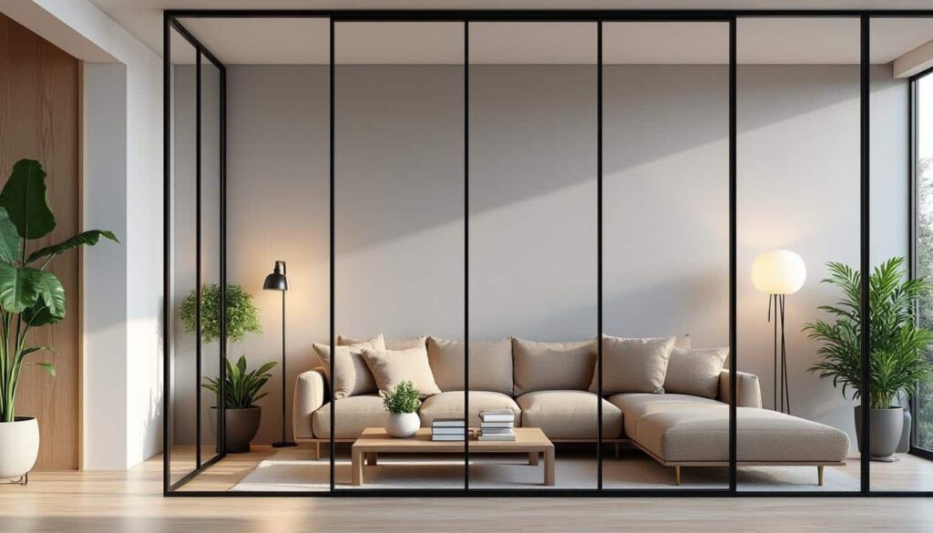 découvrez comment l'installation d'une verrière intérieure sublime l'harmonisation de la décoration de votre séjour, apportant élégance et luminosité à votre espace de vie.