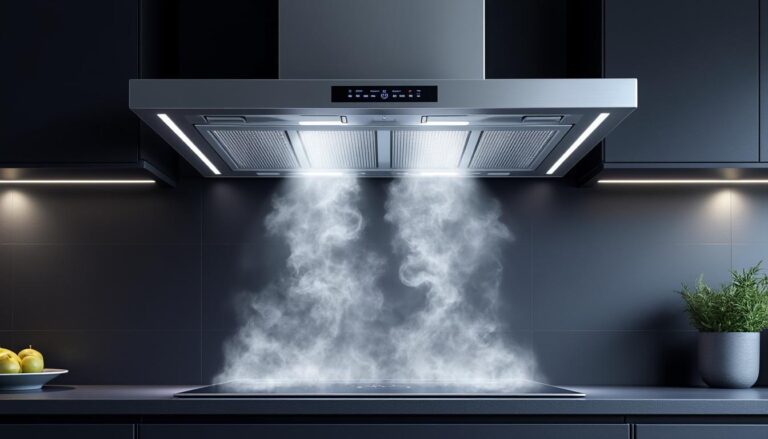optimisez l'élimination des odeurs de cuisson grâce à la puissance de votre hotte à évacuation, pour une cuisine fraîche et agréable.