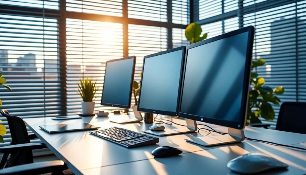 découvrez comment les stores vénitiens peuvent réduire efficacement les reflets sur les écrans d'ordinateur, améliorant ainsi le confort visuel et la productivité.
