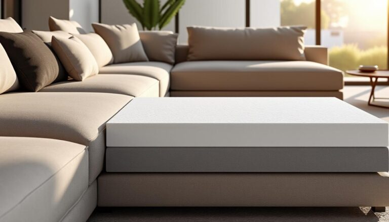 optimisez le confort d'assise de votre coin salon grâce à la densité optimale de la mousse de nos canapés modulables, alliant soutien et douceur pour un espace convivial et reposant.
