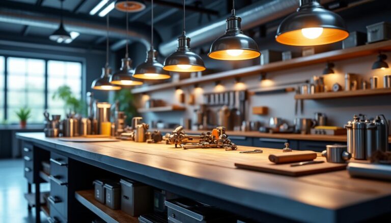 optimisez l'éclairage de vos plans de travail grâce à des suspensions de luminaires directionnels, pour une lumière ciblée et efficace.