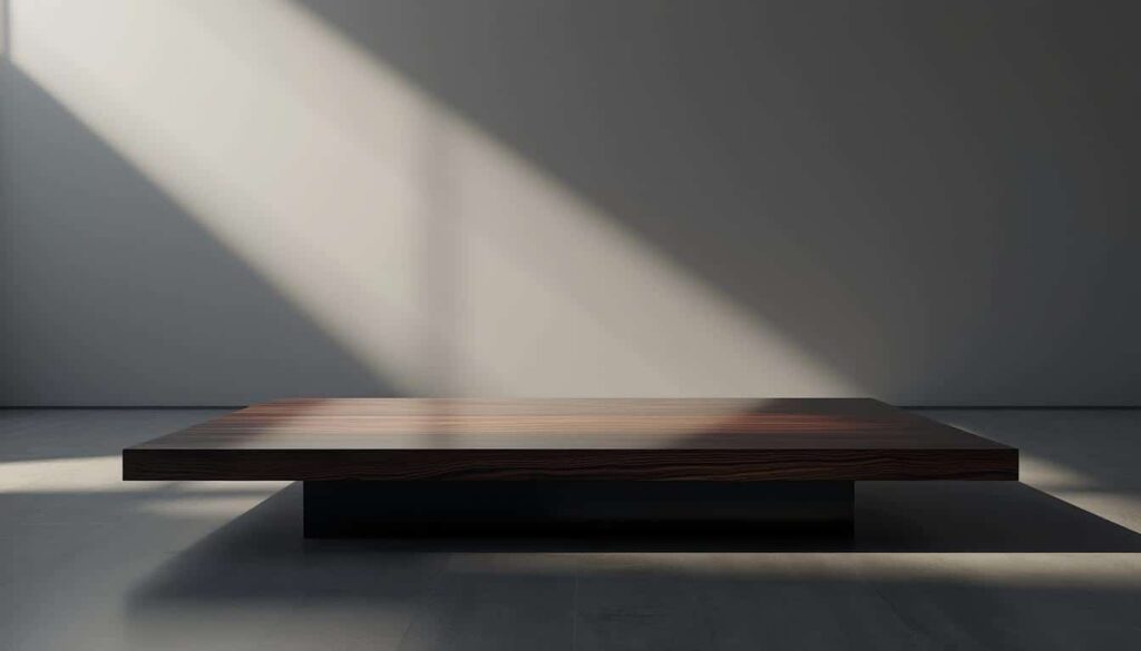 découvrez comment les finitions laquées amplifient la réflexion de la lumière rasante, mettant en valeur les surfaces avec éclat et profondeur.