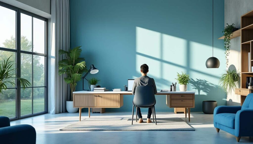 découvrez comment l'utilisation de couleurs froides peut améliorer la concentration en télétravail, favorisant un environnement de travail plus productif et serein.