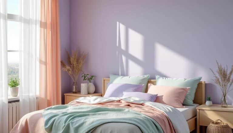 découvrez comment l'utilisation de teintes pastel dans la chambre à coucher favorise l'apaisement du système nerveux pour un environnement serein et relaxant.