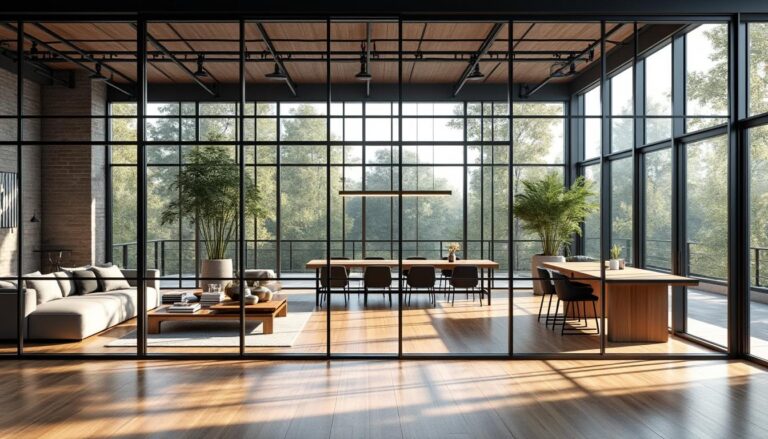 découvrez comment la pose de verrières d'atelier permet de structurer et délimiter élégamment les espaces de vie ouverts, alliant style industriel et fonctionnalité pour un intérieur moderne et lumineux.