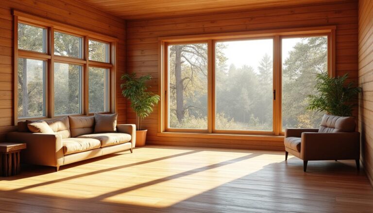 découvrez comment les revêtements en bois massif assurent un réchauffement efficace de l'atmosphère dans les pièces orientées nord, alliant confort et design naturel.