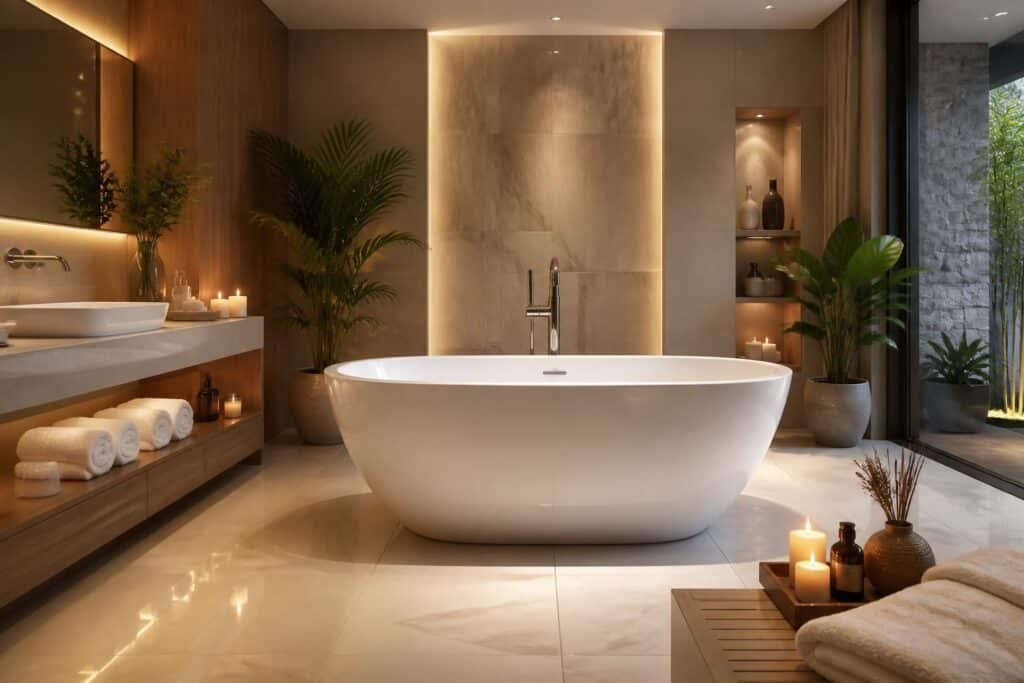 découvrez les avantages d'associer une baignoire îlot en acrylique à une ambiance spa pour créer un espace de détente élégant, confortable et apaisant dans votre salle de bains.