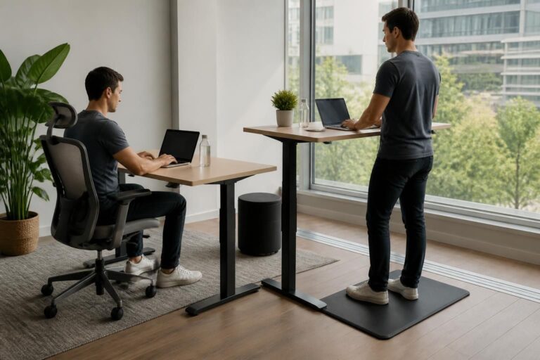 découvrez comment le bureau assis-debout aide à combattre la sédentarité en favorisant le mouvement et en améliorant la santé au travail.