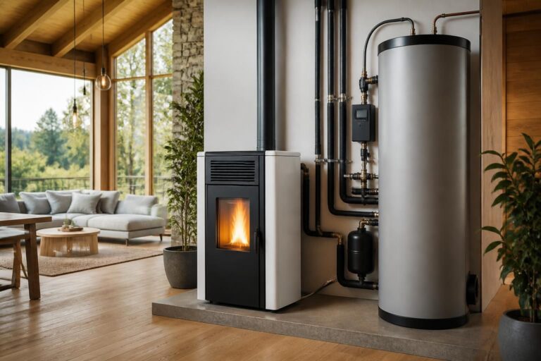 découvrez la connexion idéale entre un poêle à granulés étanche et un système de chauffage écologique et autonome pour une solution performante et respectueuse de l'environnement.