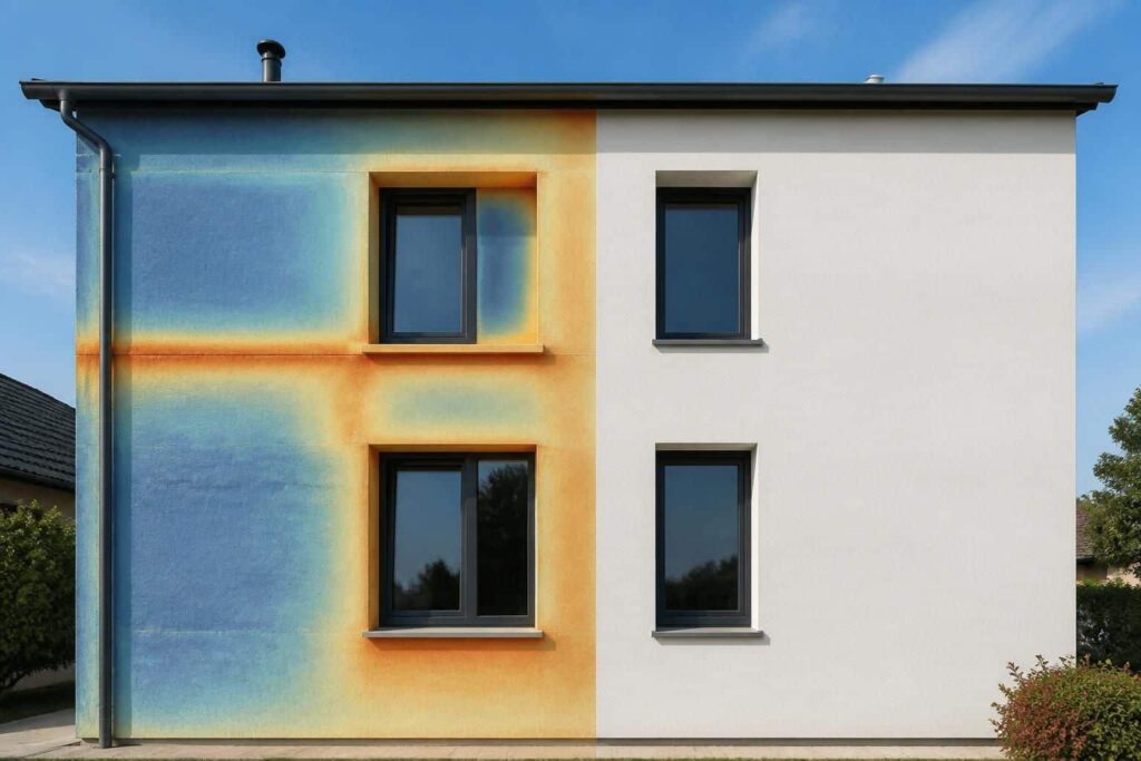 découvrez comment l'isolation thermique par l'extérieur assure une élimination totale et efficace des ponts thermiques pour un confort optimal et des économies d'énergie.