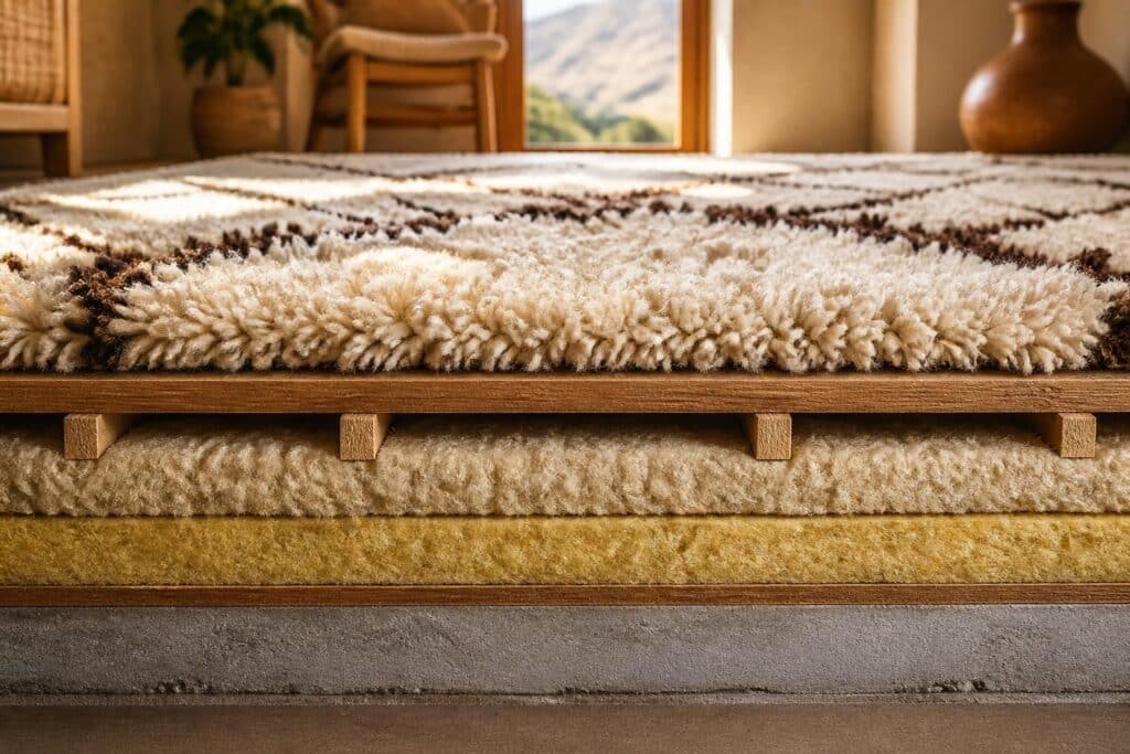 découvrez comment le tapis berbère à poils longs influence l'isolation phonique et thermique du plancher, améliorant confort et silence dans votre intérieur.