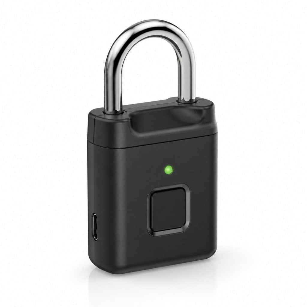 Cadenas TSA rechargeable avec indicateur LED présenté seul
