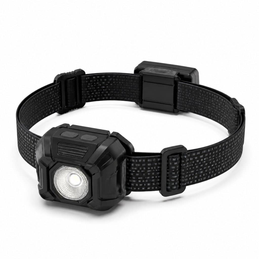Lampe frontale rechargeable USB présenté seul