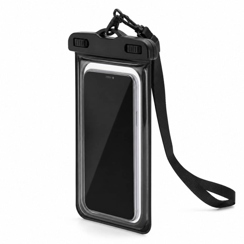 Pochette imperméable pour smartphone présenté seul