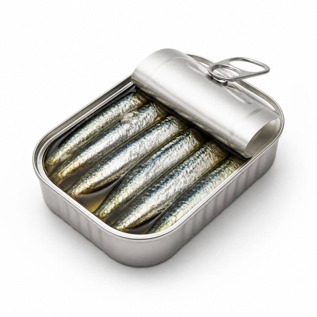 Sardines en T grande tenue vent fort présenté seul