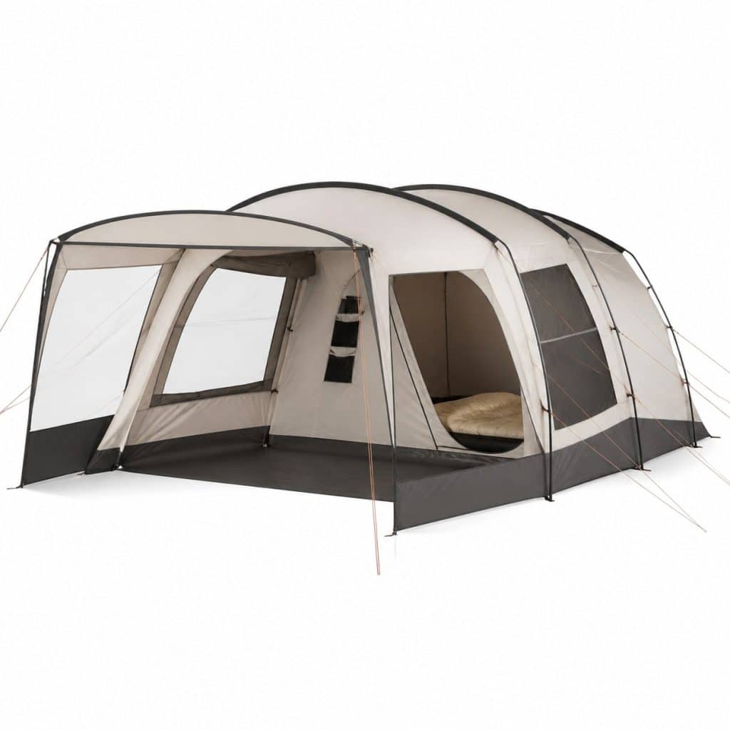 Tente grand confort avec cabine séparée présenté seul