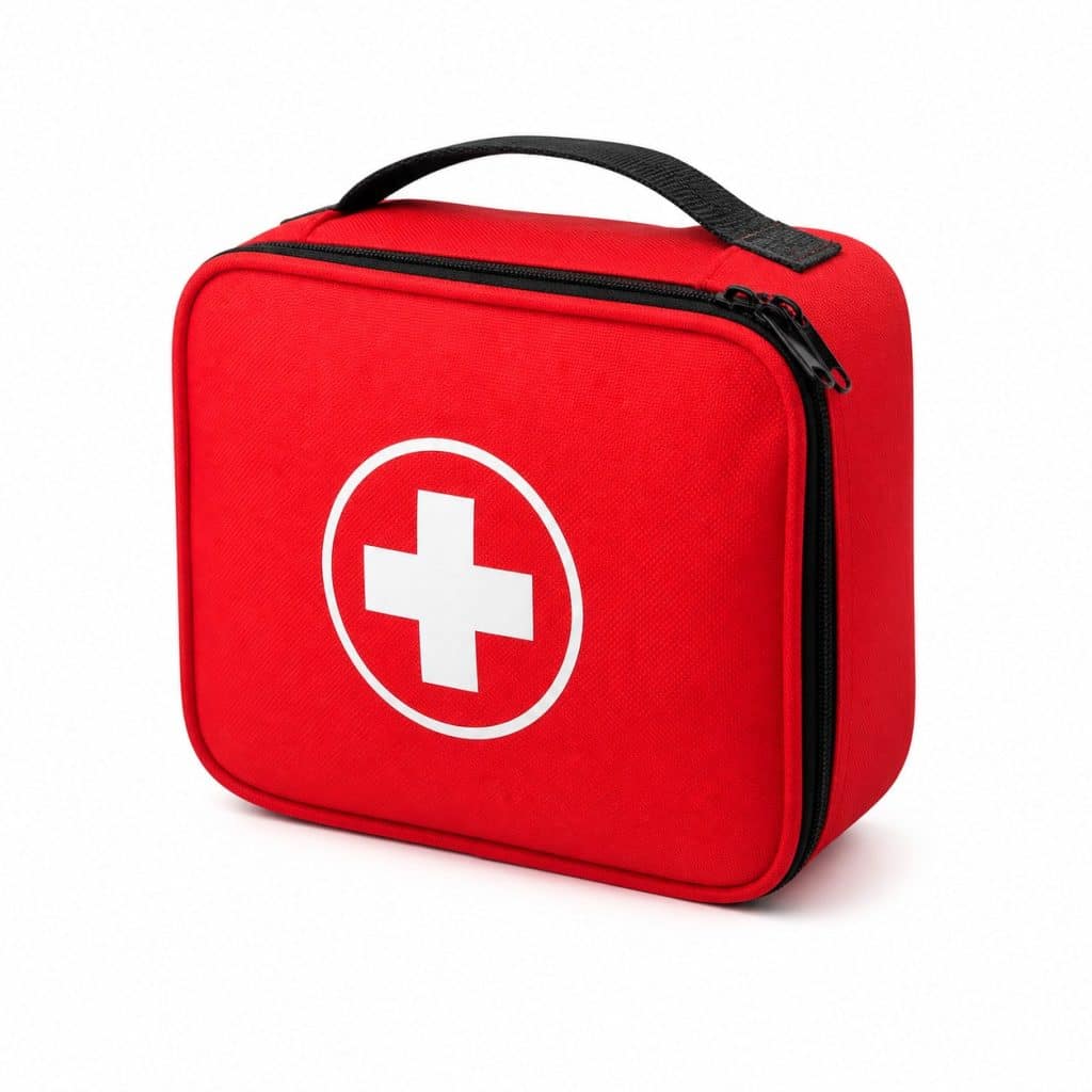 Trousse de premiers secours compacte présenté seul