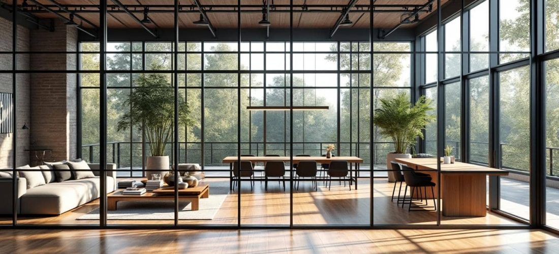 découvrez comment la pose de verrières d'atelier permet de structurer et délimiter élégamment les espaces de vie ouverts, alliant style industriel et fonctionnalité pour un intérieur moderne et lumineux.
