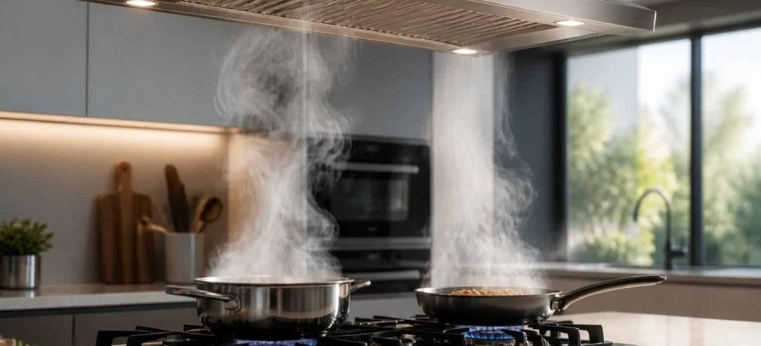 découvrez comment la hotte aspirante améliore l'évacuation des odeurs de cuisson, assurant un air frais et une cuisine sans mauvaises odeurs.