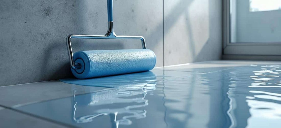 assurez une imperméabilisation parfaite des murs de votre cabine de douche grâce à l'application professionnelle d'une résine époxy durable et résistante.